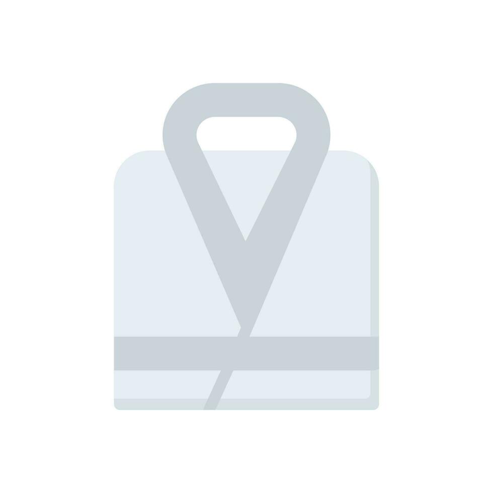 bathrobe icon flat style vector