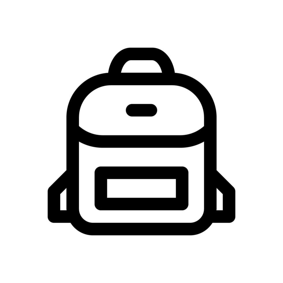 backpack icon line style vector