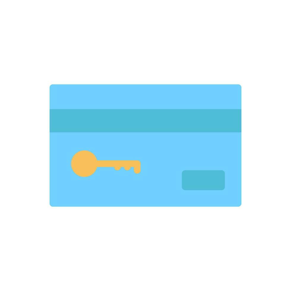 card key icon flat style vector