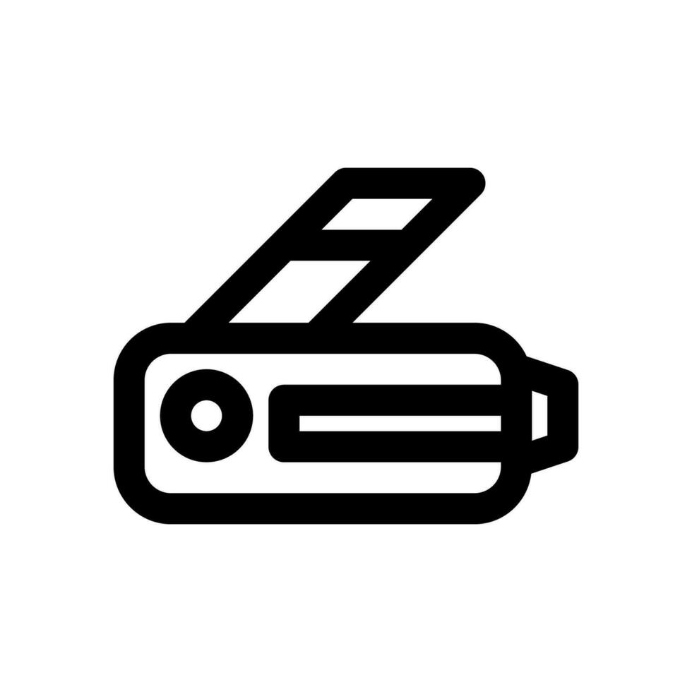 utility knife icon line style vector