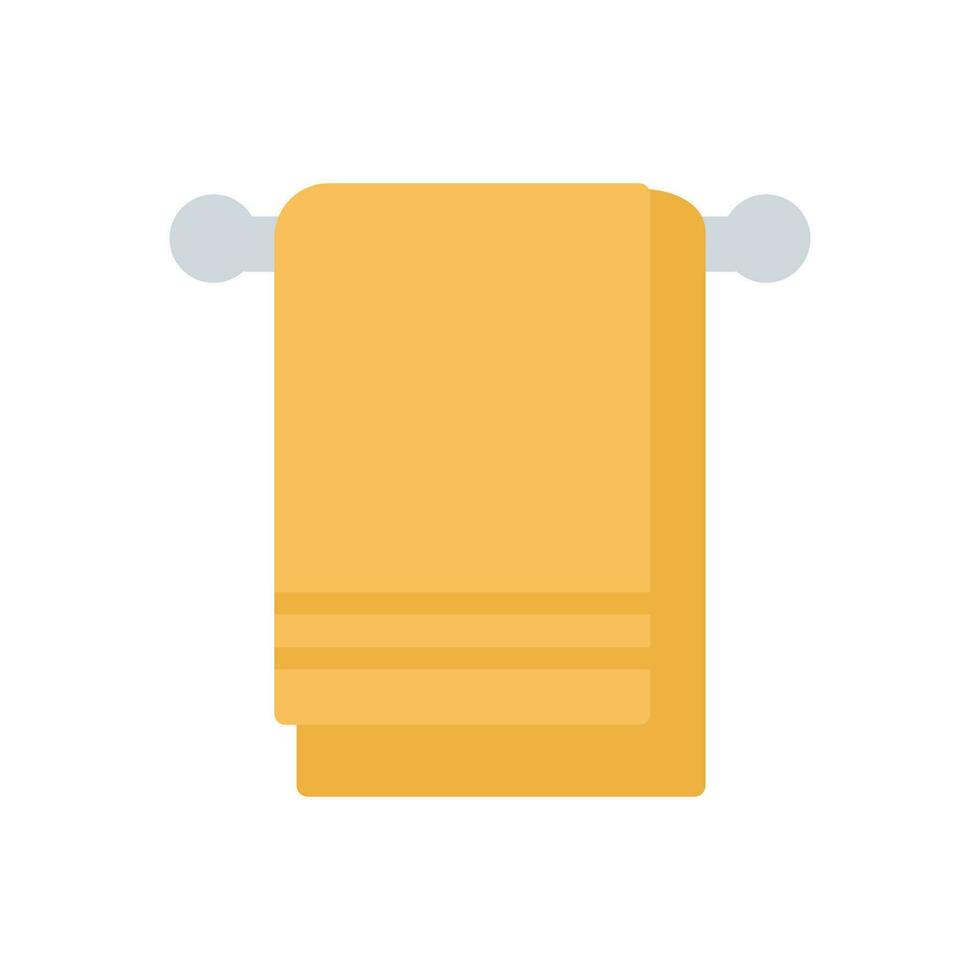 towel icon solid style vector