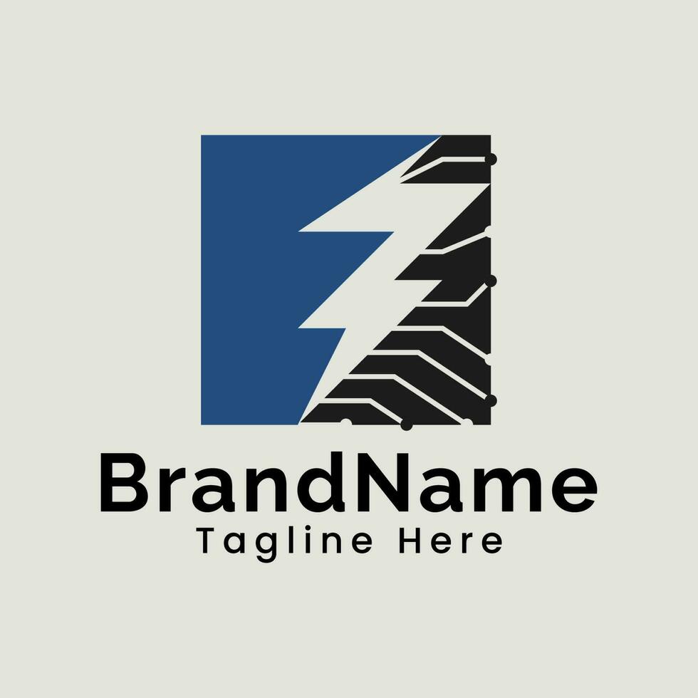 E Letter for electric logo vector