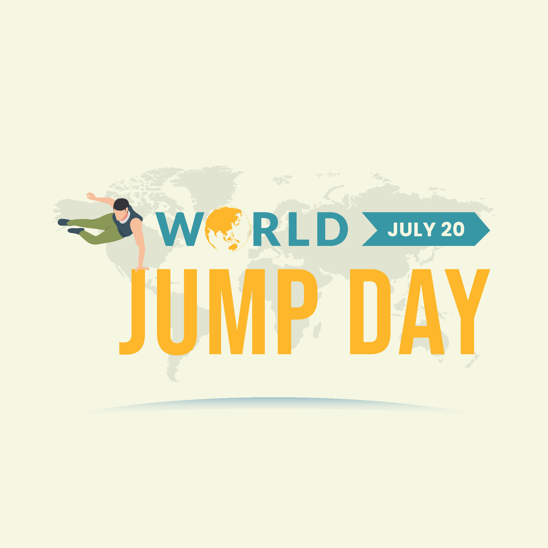 Vector World Jump Day Poster Illustration 24676343 Vector Art at Vecteezy