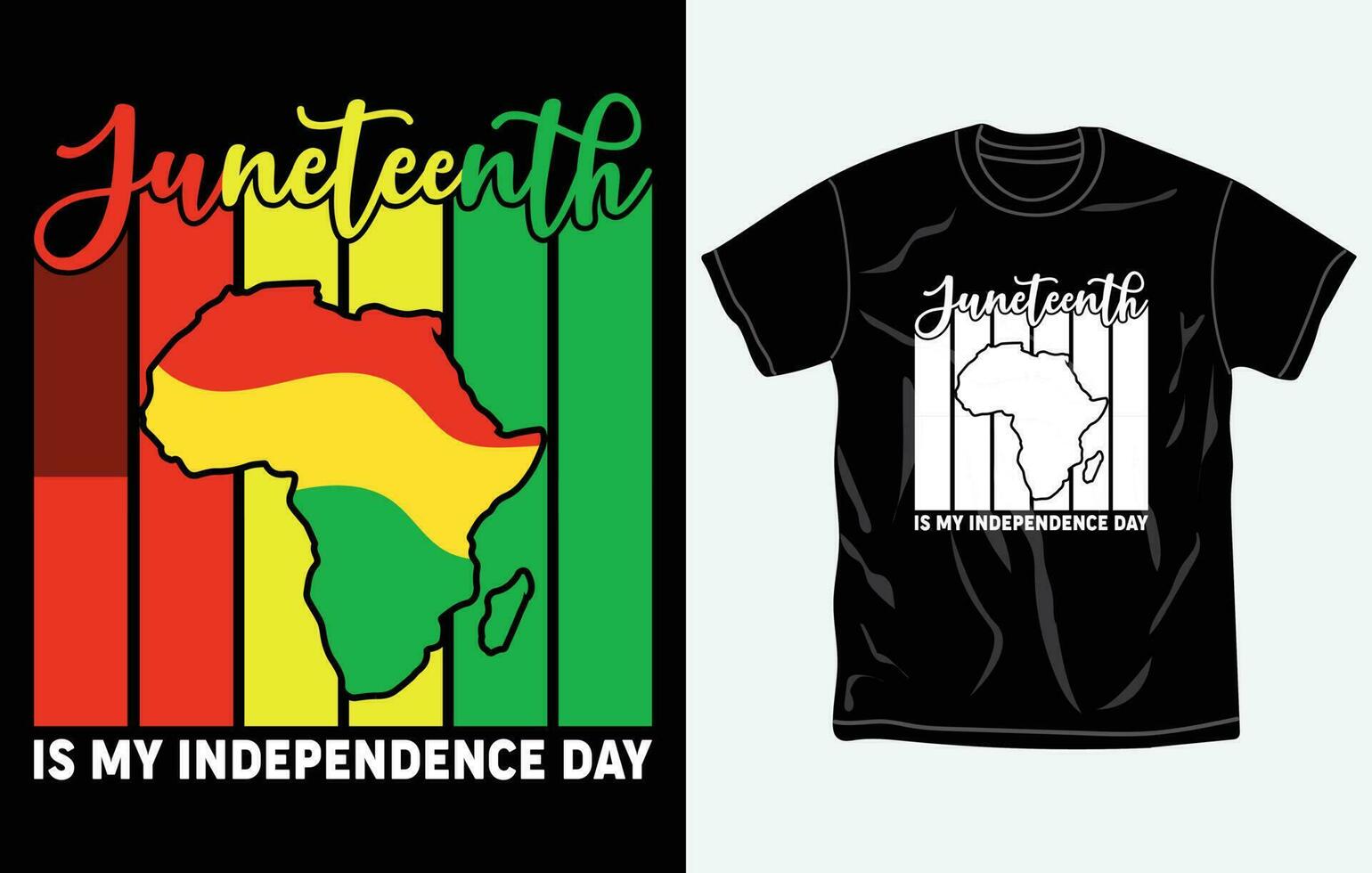 Juneteenth tshirt design and print template, Quotes, Typography design, June 19, African American shirt design, Fully editable vector template.