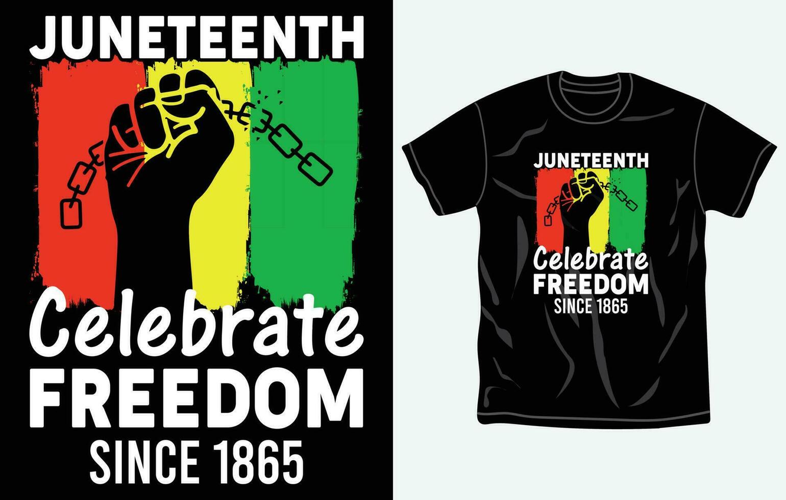 Juneteenth tshirt design and print template, Quotes, Typography design, June 19, African American shirt design, Fully editable vector template.