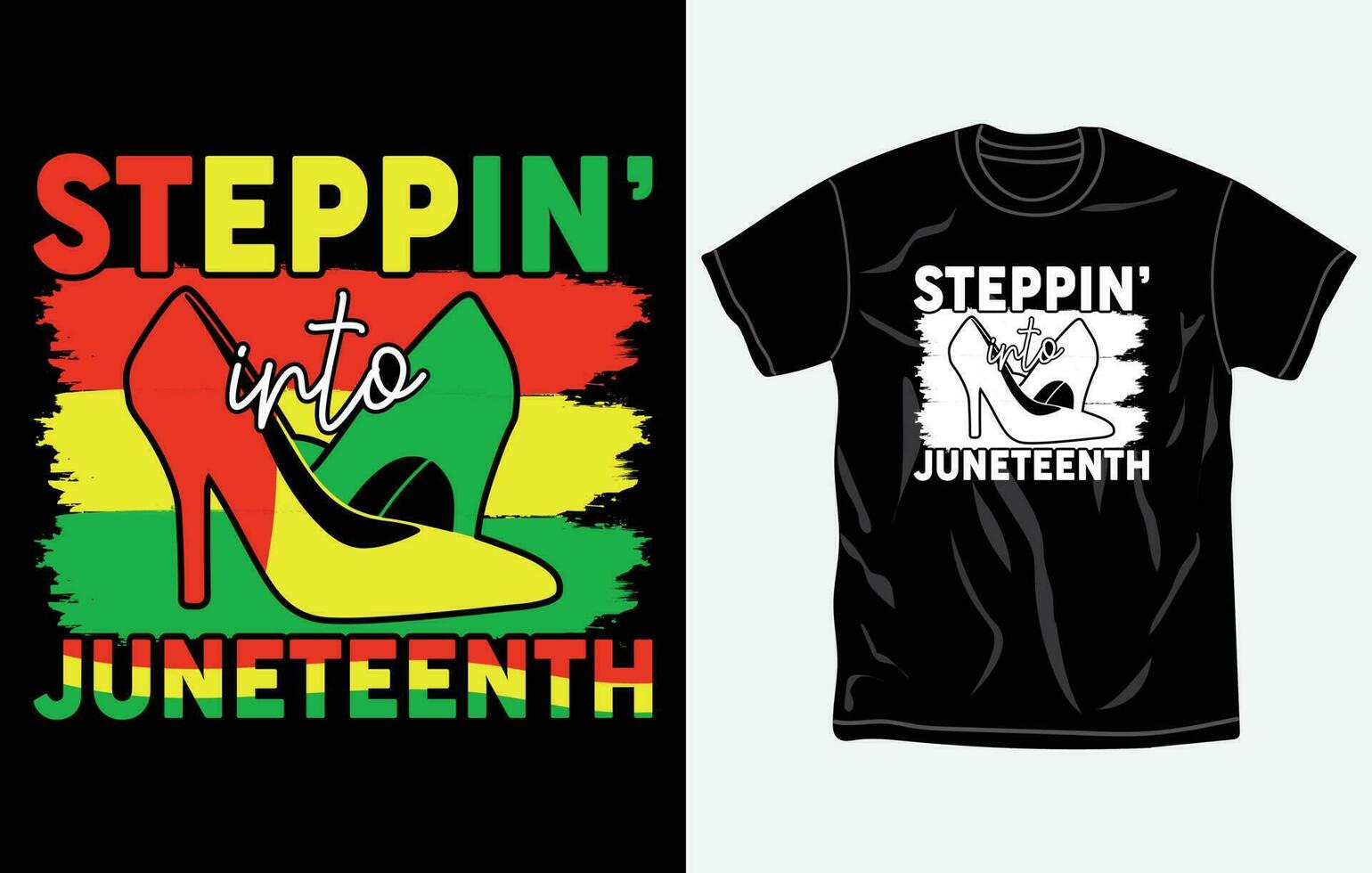 Juneteenth tshirt design and print template, Quotes, Typography design, June 19, African American shirt design, Fully editable vector template.