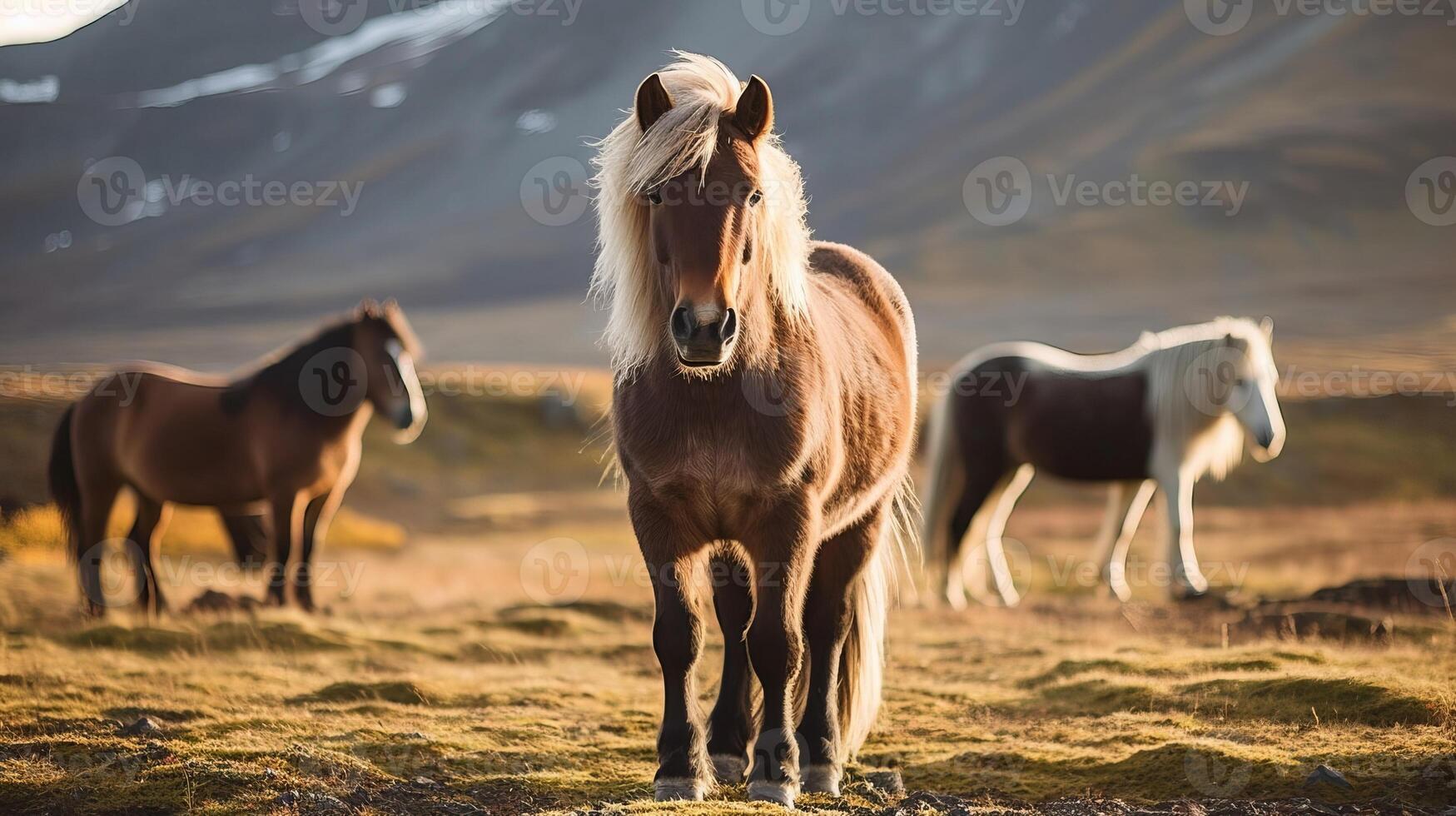 The Icelandic horse may be a breed of horse made in Iceland. Creative resource, photo