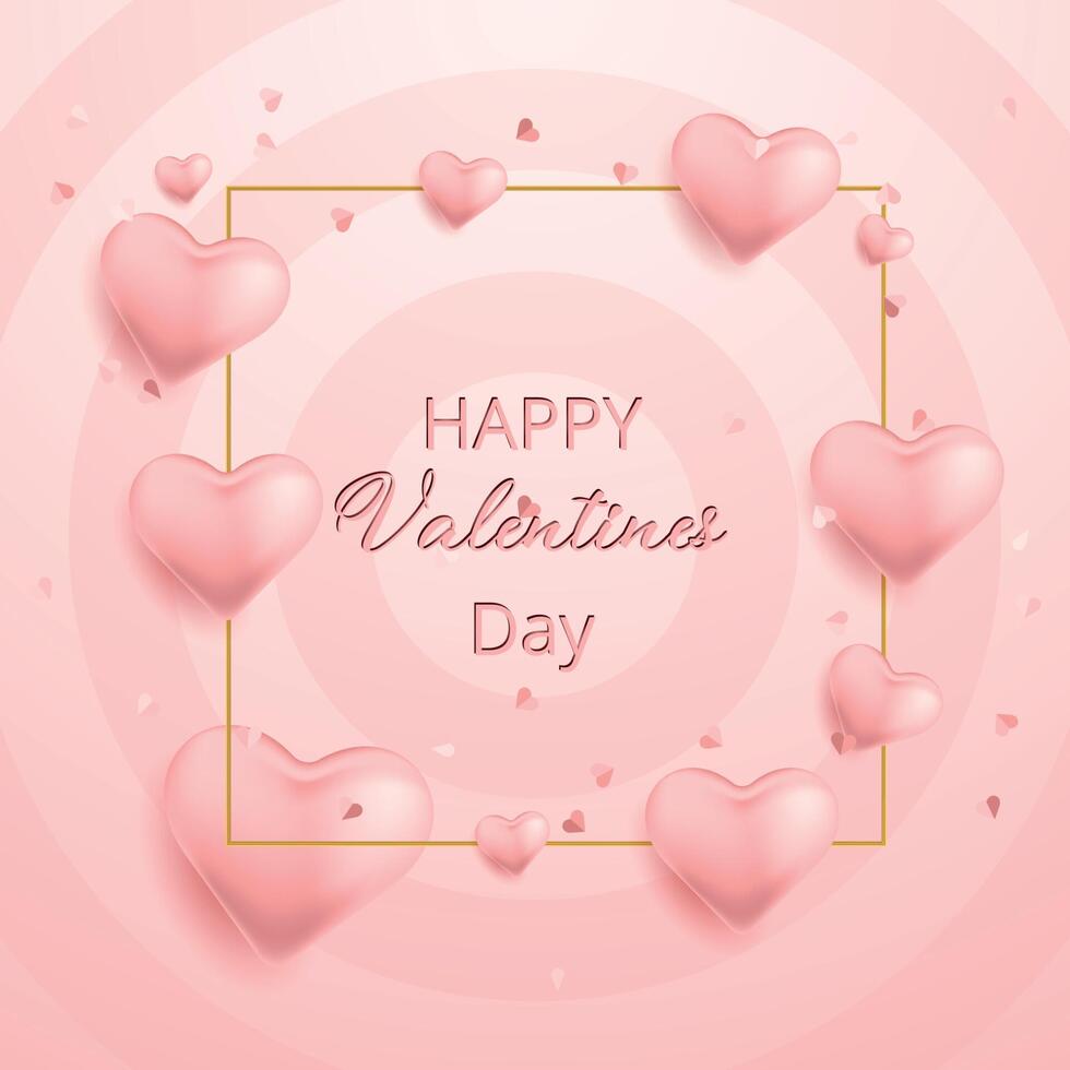 Decent Happy Valentines Day Poster Design 24676677 Vector Art At Vecteezy