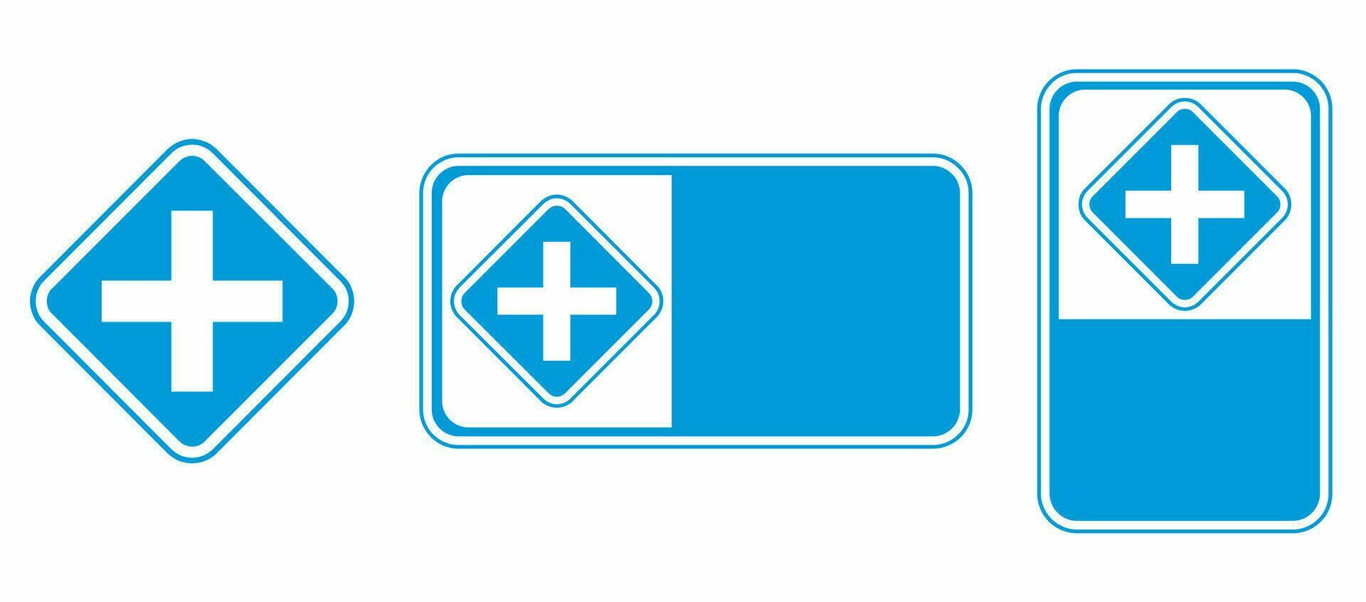 vector intersection traffic signs and templates