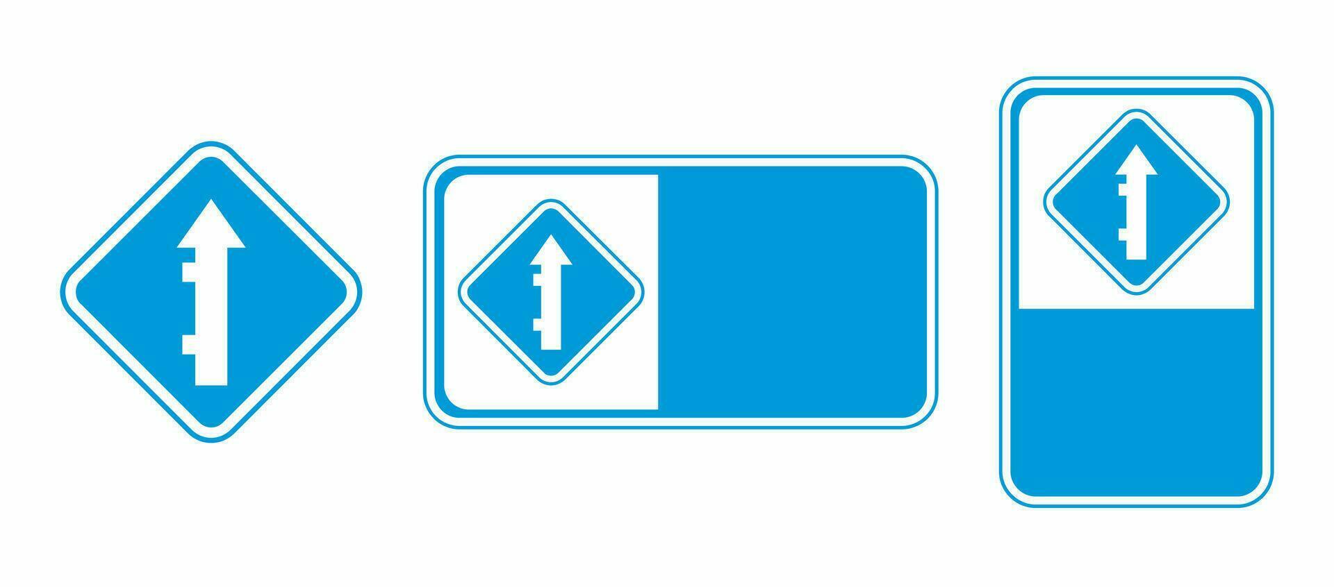 vector intersection traffic signs and templates