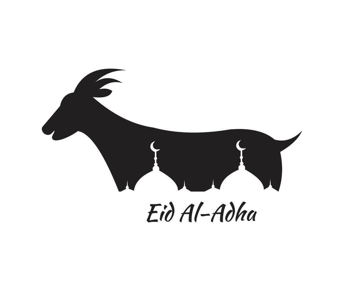 a black and white vector about islam religion or eid al adha