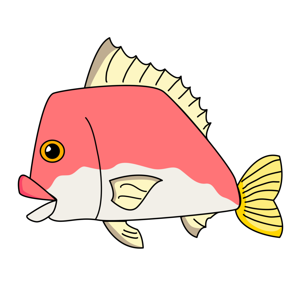 cartoon pink big fish 24677616 PNG