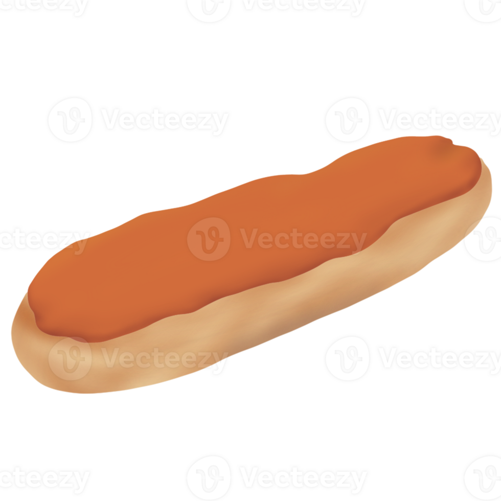 French eclair isolated png