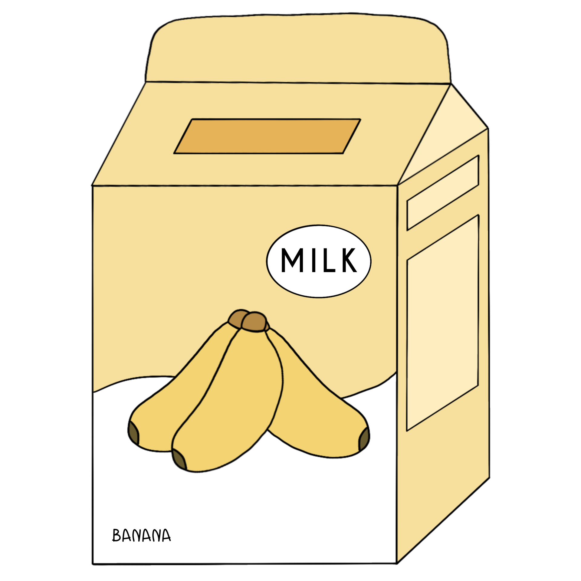 Banana milk isolated 24677636 PNG