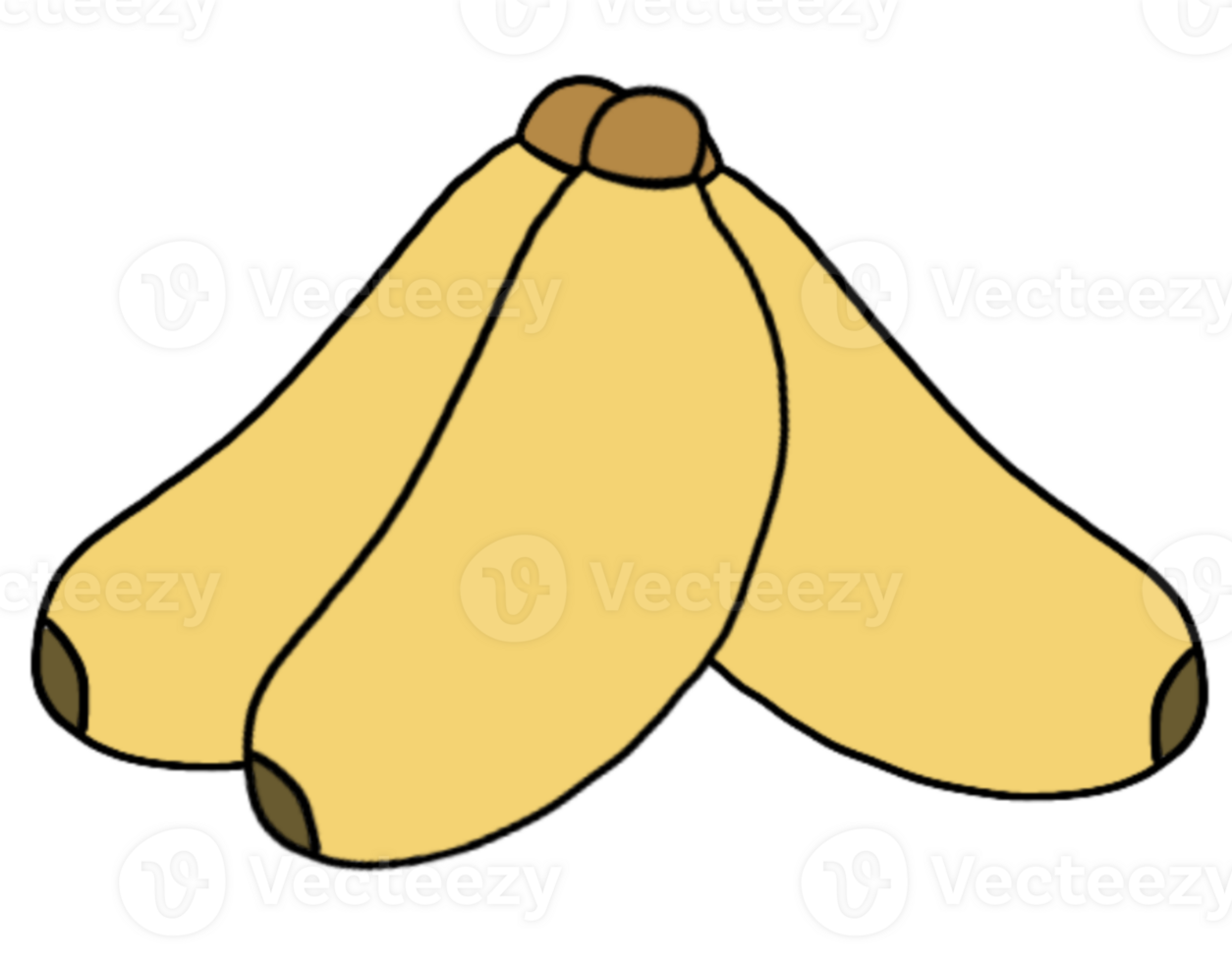 Cute banana set png