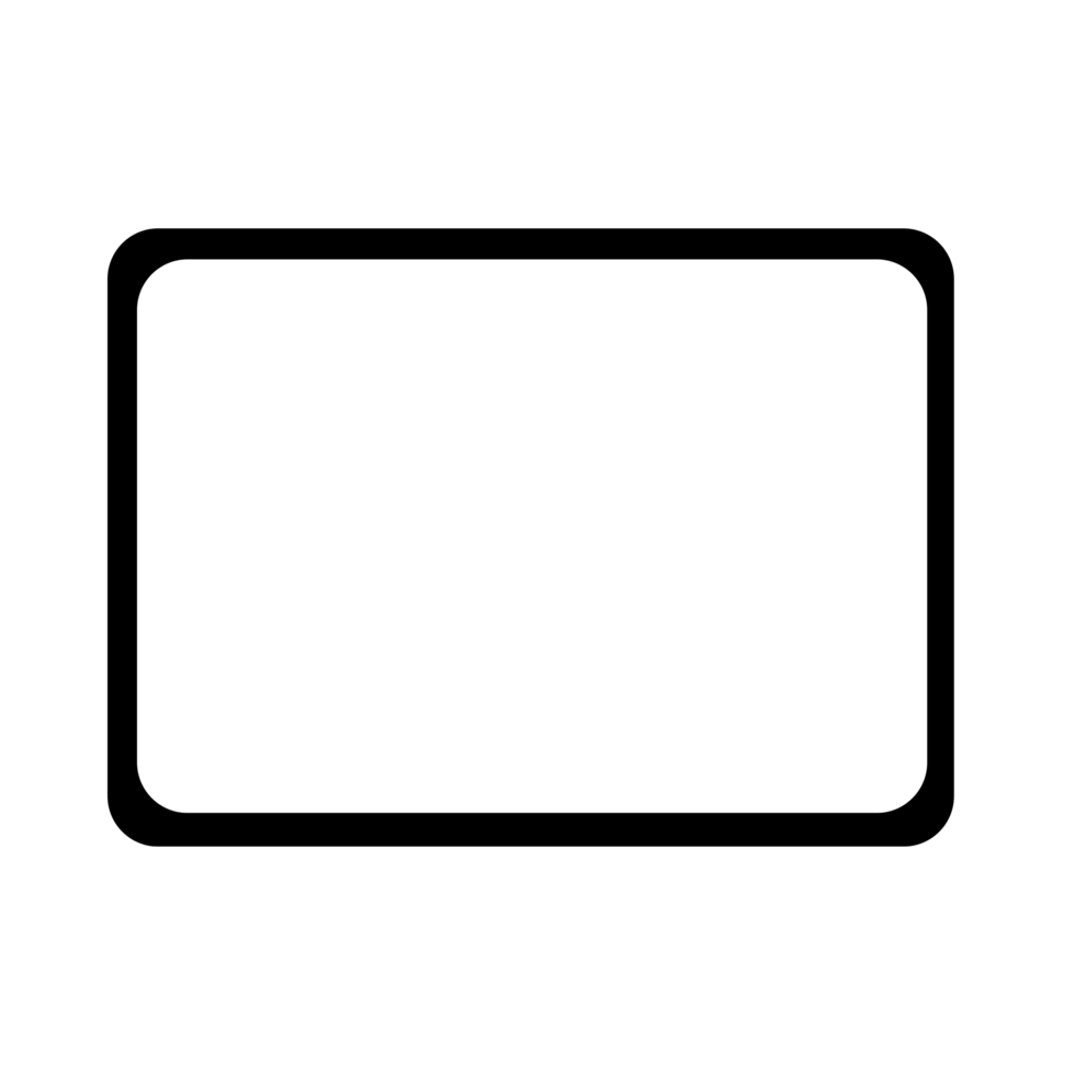 negro frontera rectángulo marco, tableta marco , tableta blanco aislado png