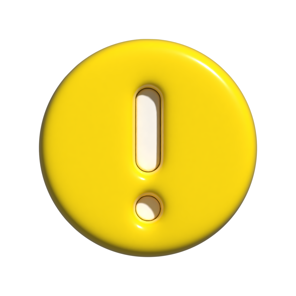 warning icon 3d png