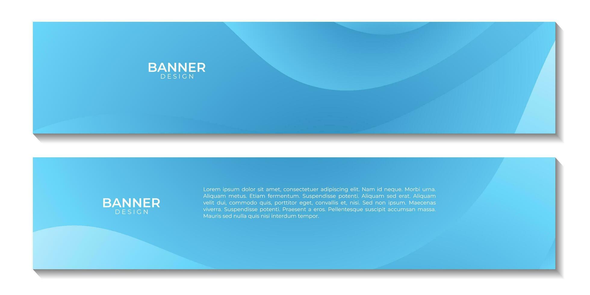 set of banners abstract blue sky background for business vector