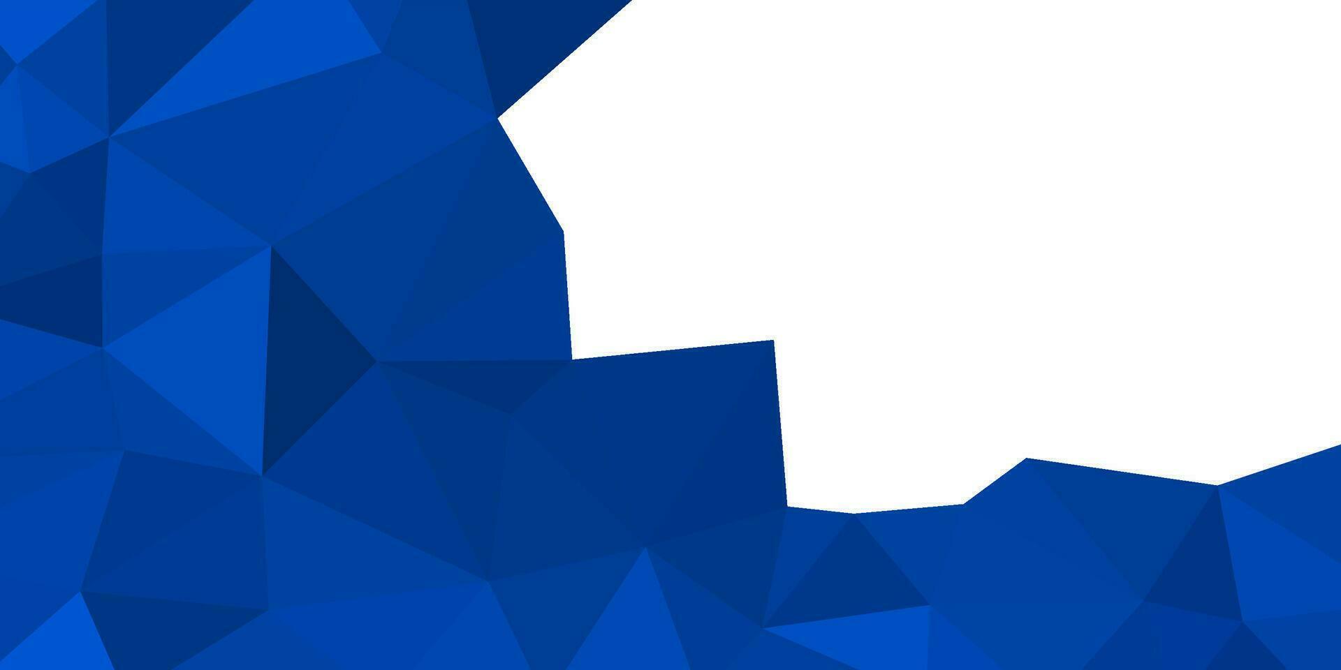 abstract blue triangles background with copy space area for business vector