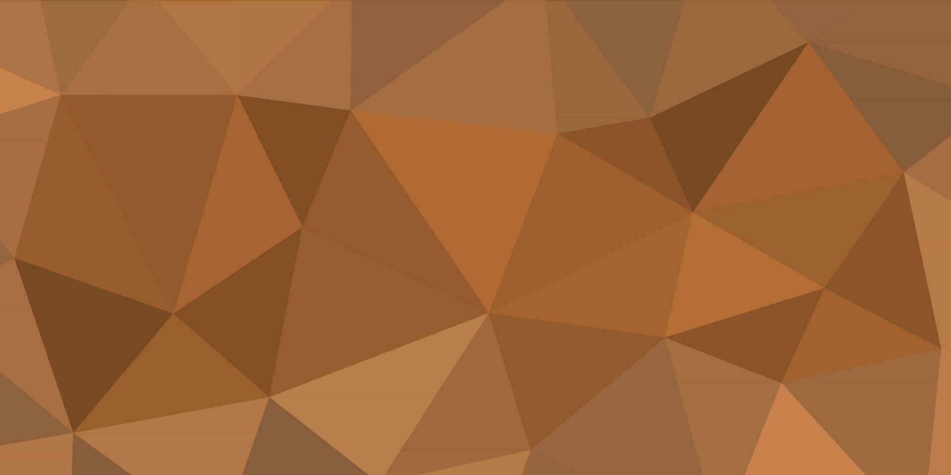 abstract clay brown geometric background with triangles vector