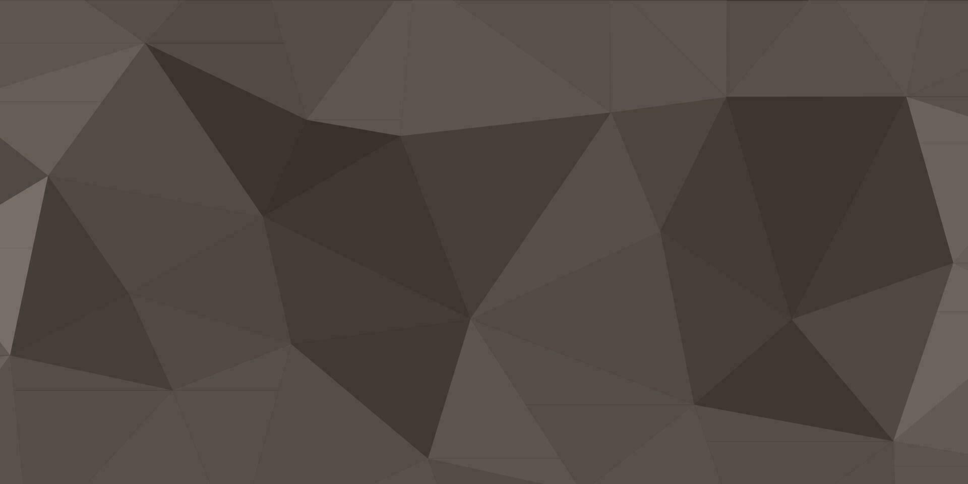 abstract brown black geometric background with triangles vector
