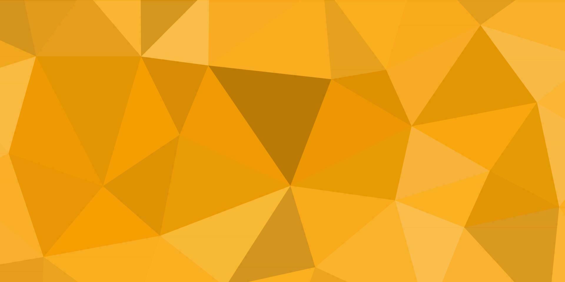 abstract gamboge yellow geometric background with triangles vector