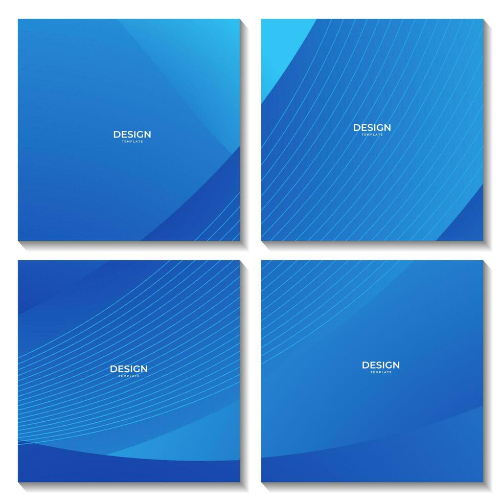 squares abstract blue wave gradient background for business presentation vector