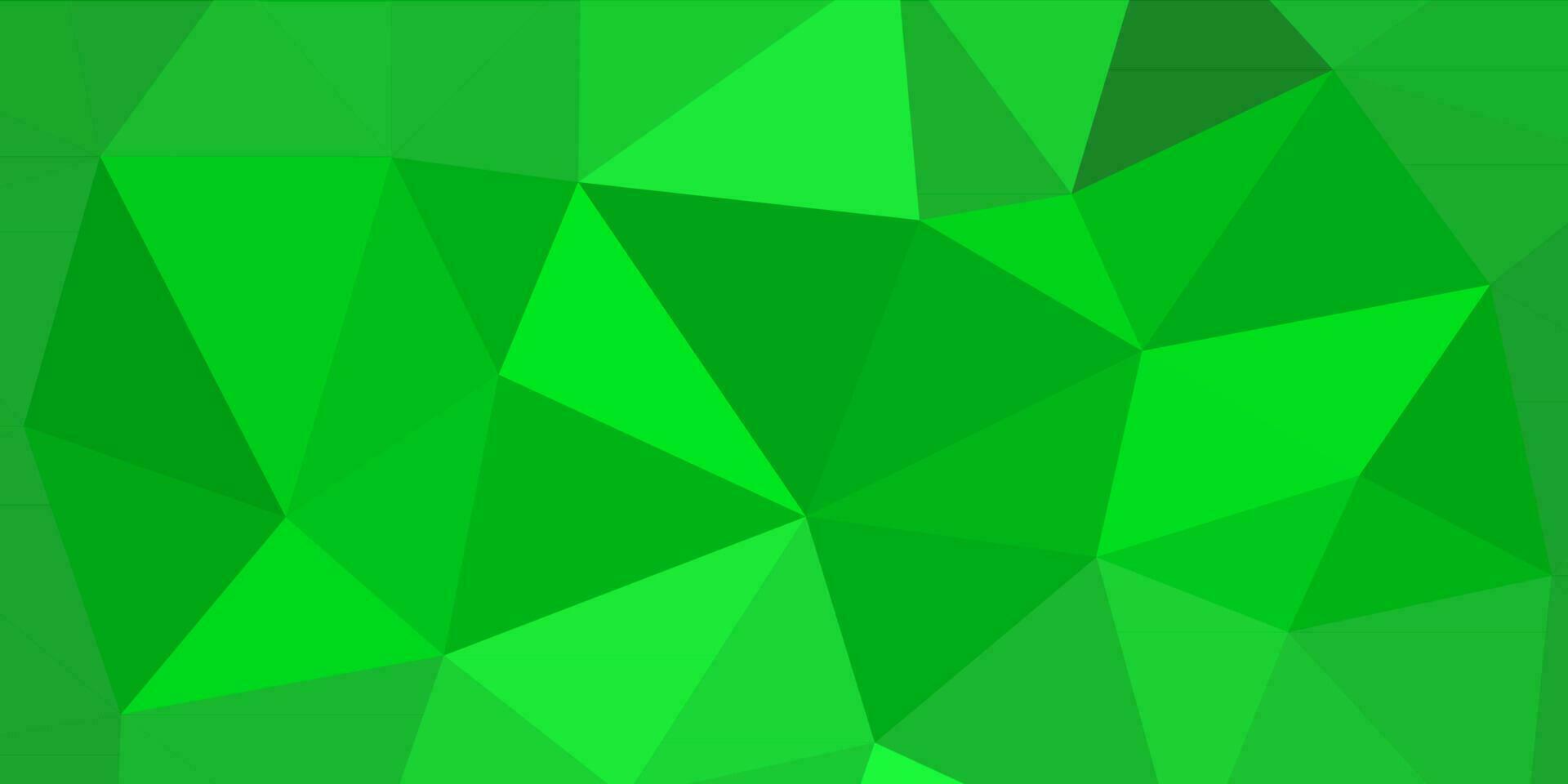 abstract grass green geometric background with triangles vector