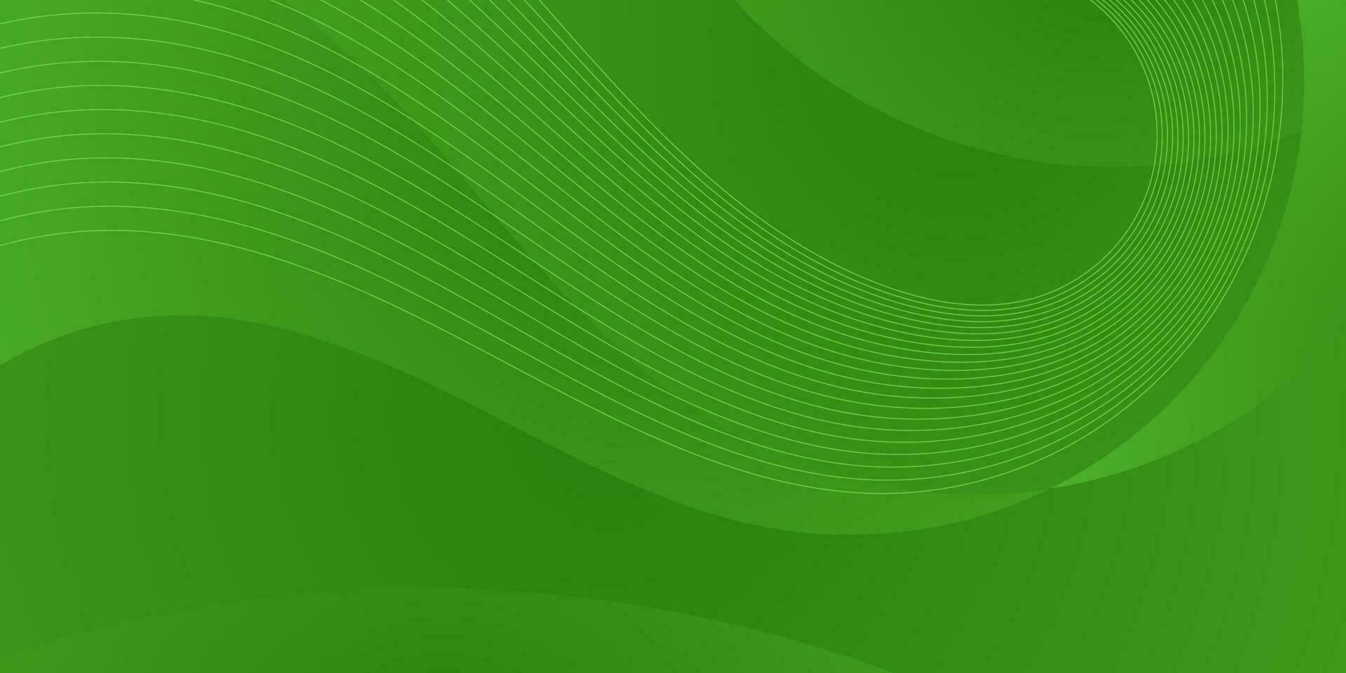 abstract green gradient colorful wave background for business vector