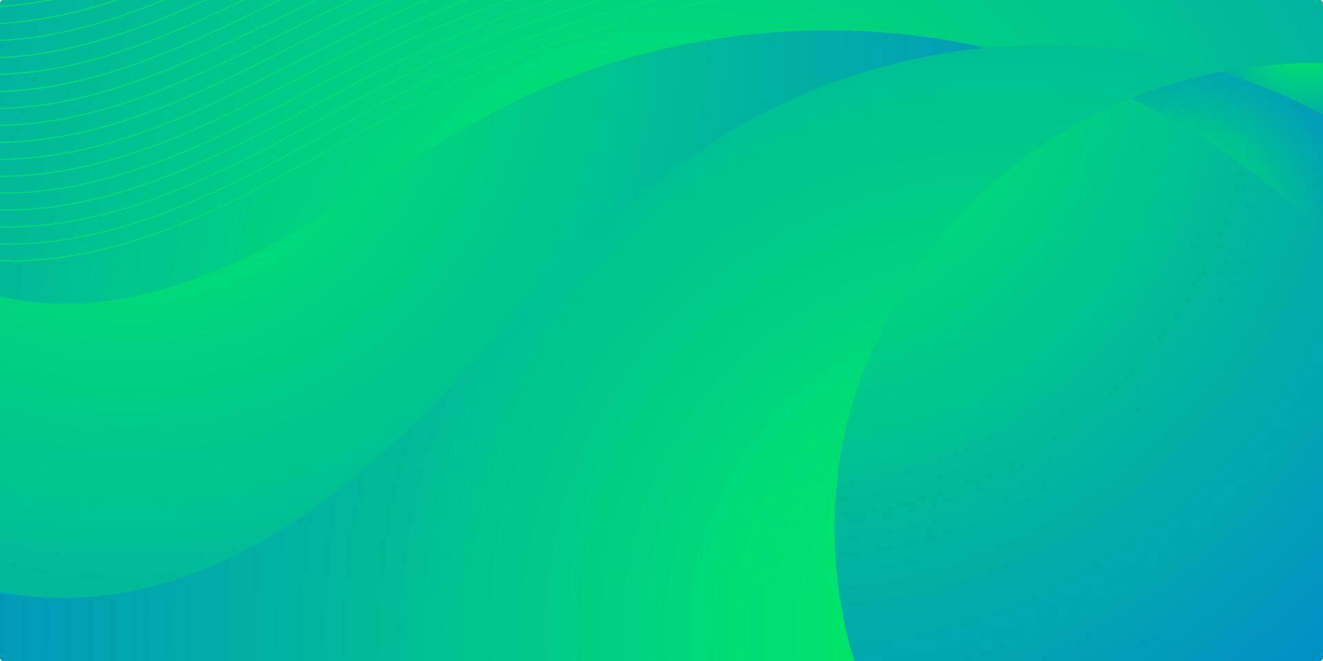 abstract blue and green background with waves for business vector
