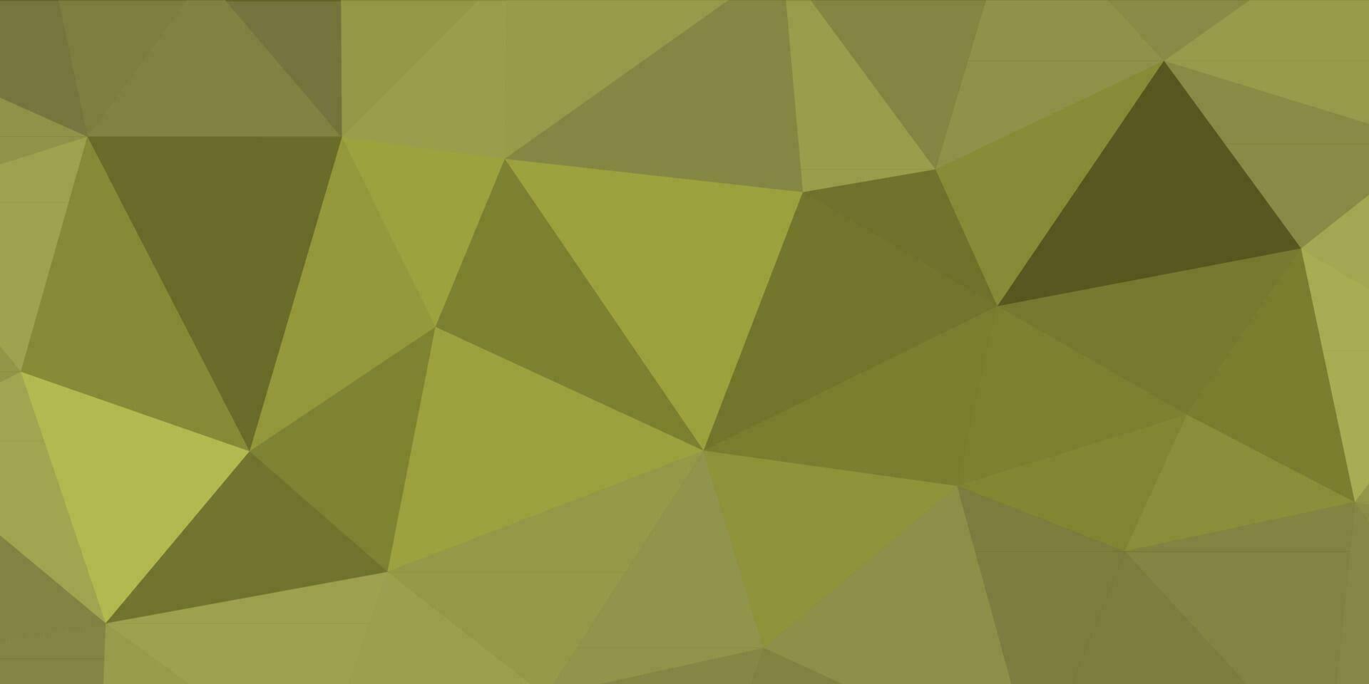 abstract olive green geometric background with triangles vector