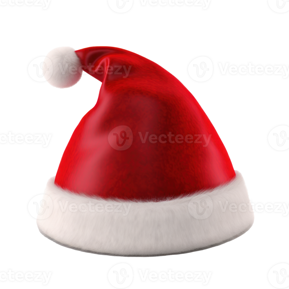 Santa Claus Red Hat Isolated. Illustration png