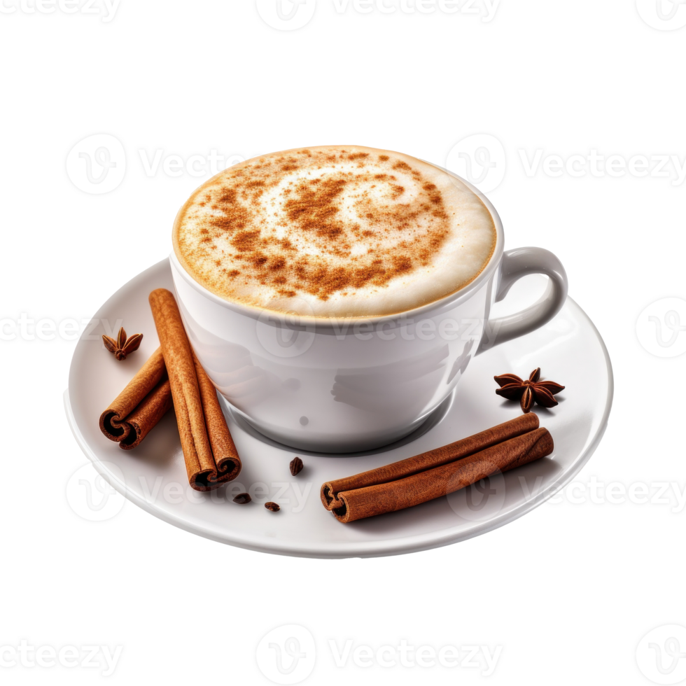 Cappuccino cup isolated. Illustration png