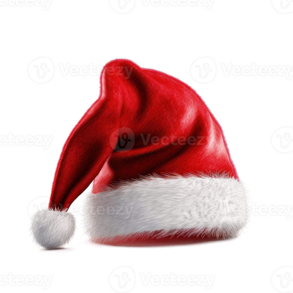 Santa Claus Red Hat Isolated. Illustration png