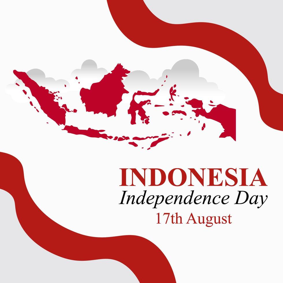 17th August Indonesia Independence Day Vector Illustration Happy Independence Day Indonesia For