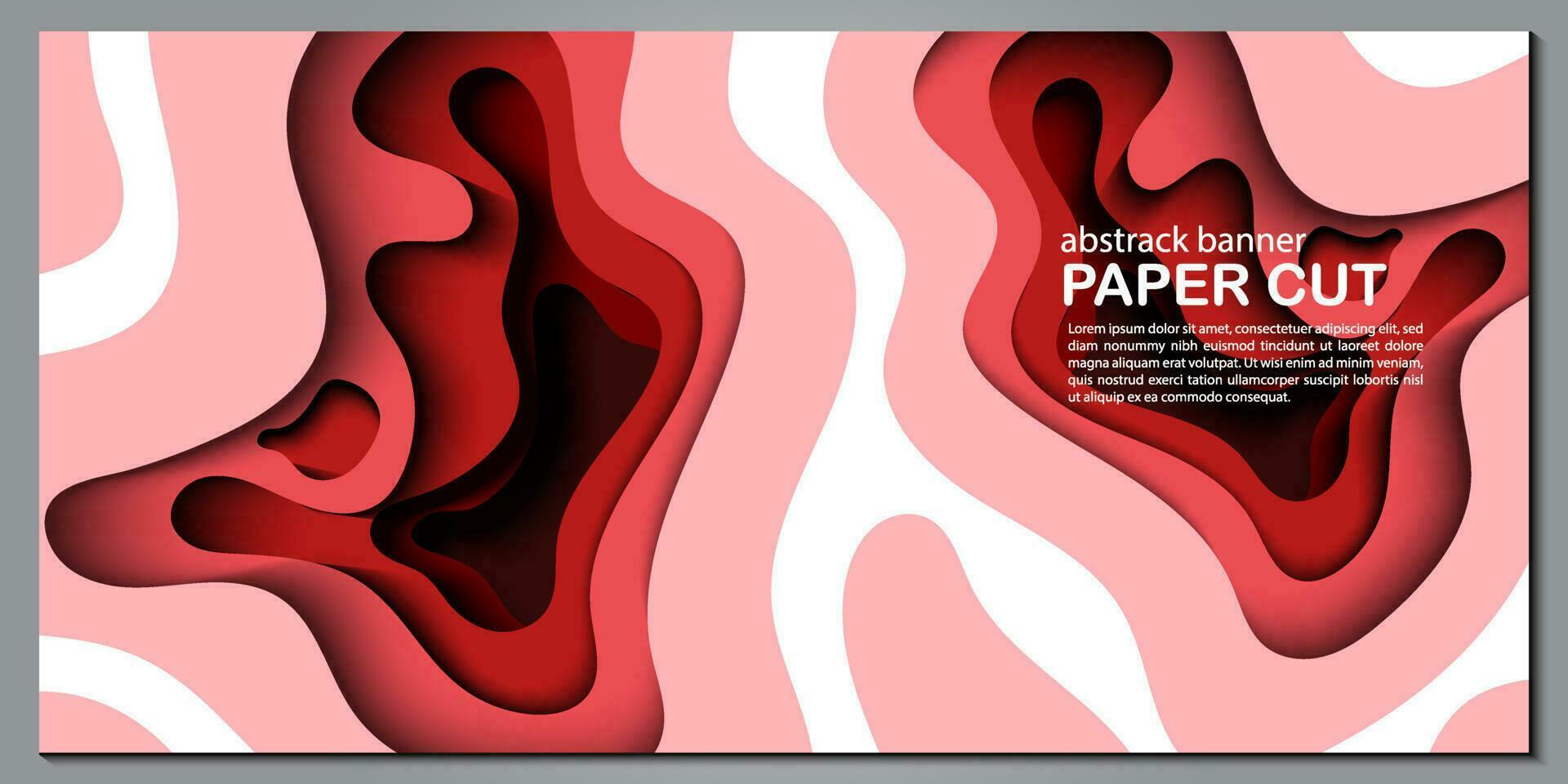 Modern abstract paper cut out background for website, banner, wallpaper, brochure, poster. vector