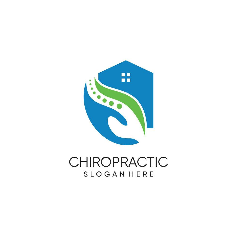 Chiropractic logo vector for health and care