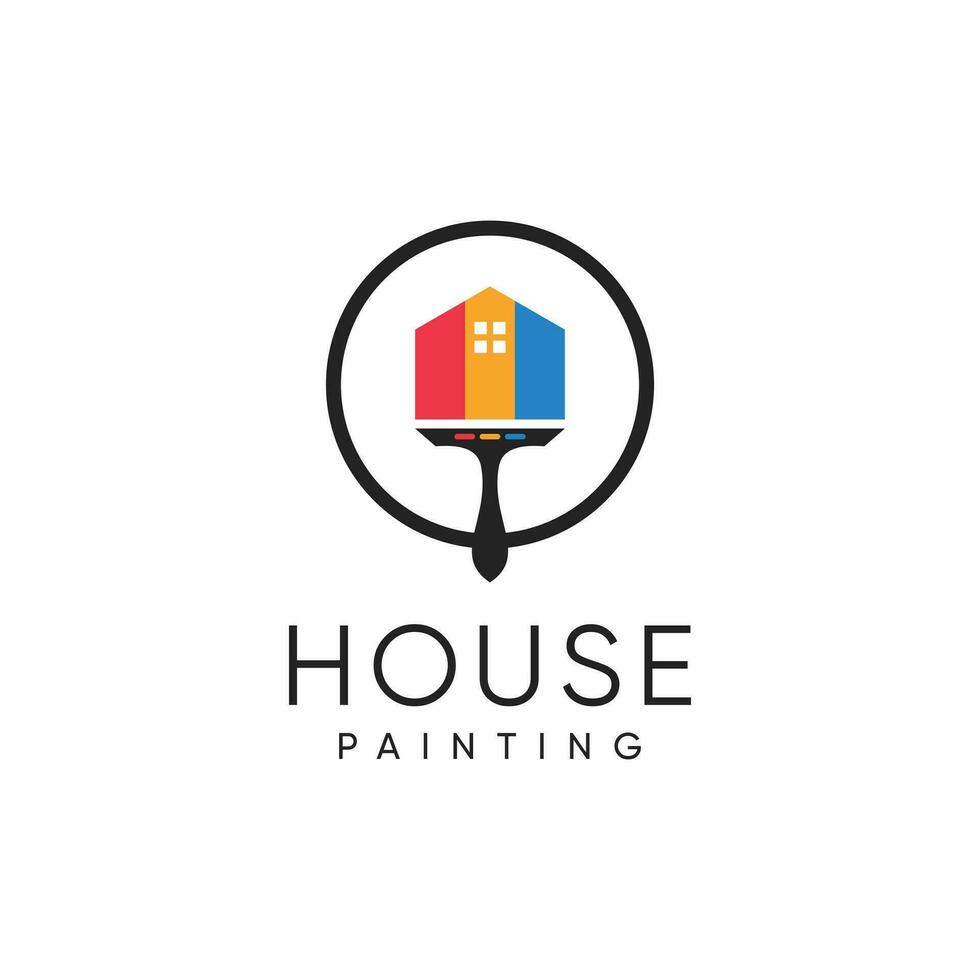 paint logo vector with modern creative concept design