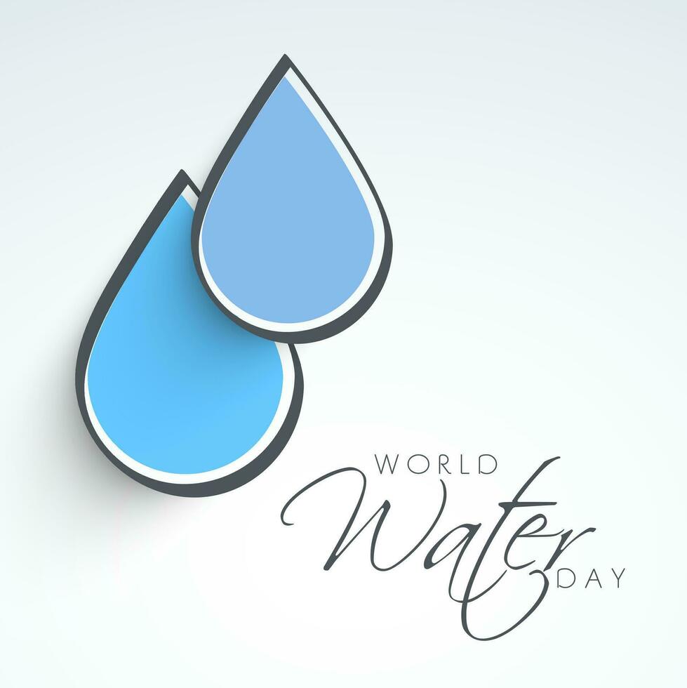 World Water Day Concept vector