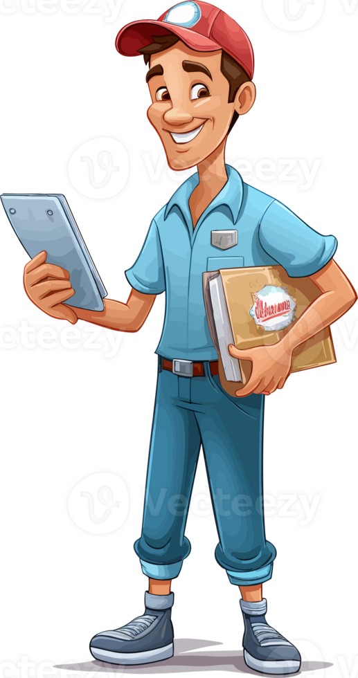 delivery man transparent background png