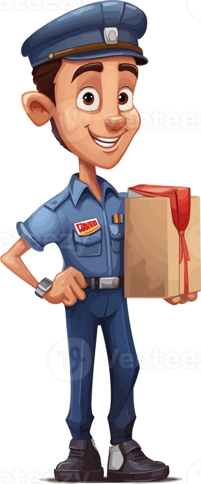 delivery man transparent background png
