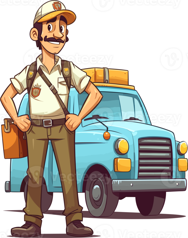 delivery man transparent background png
