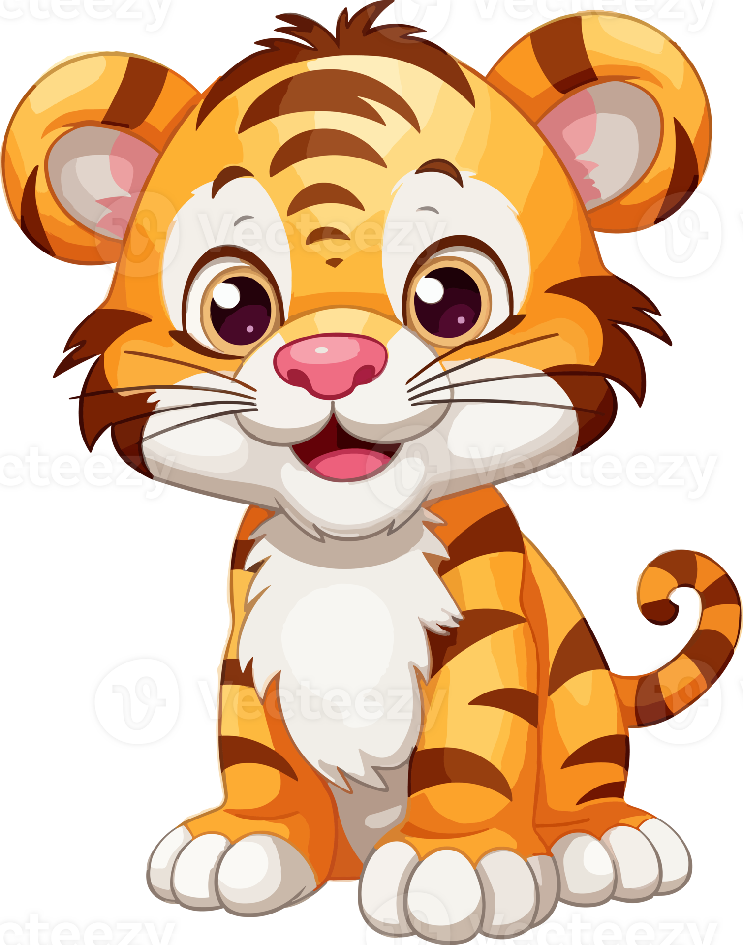Cartoon tiger transparent background 24678947 PNG