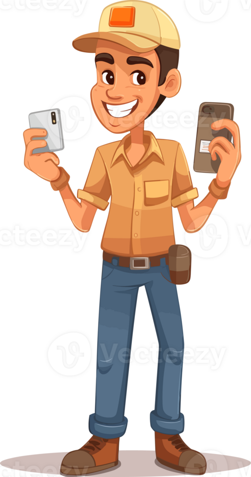 delivery man transparent background png