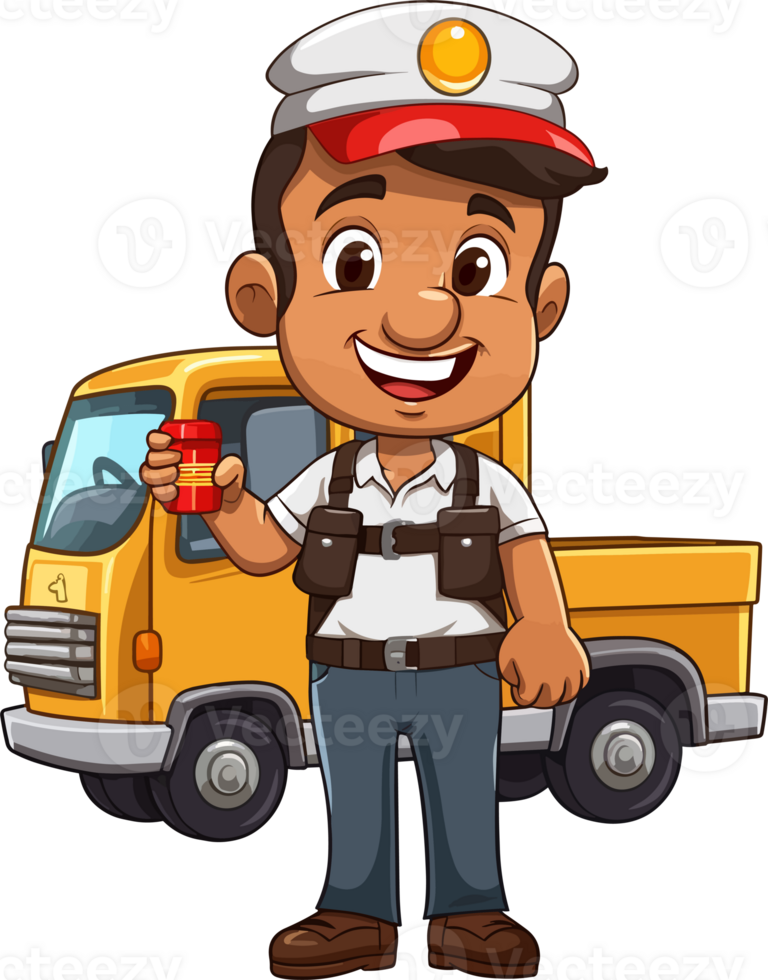delivery man transparent background png
