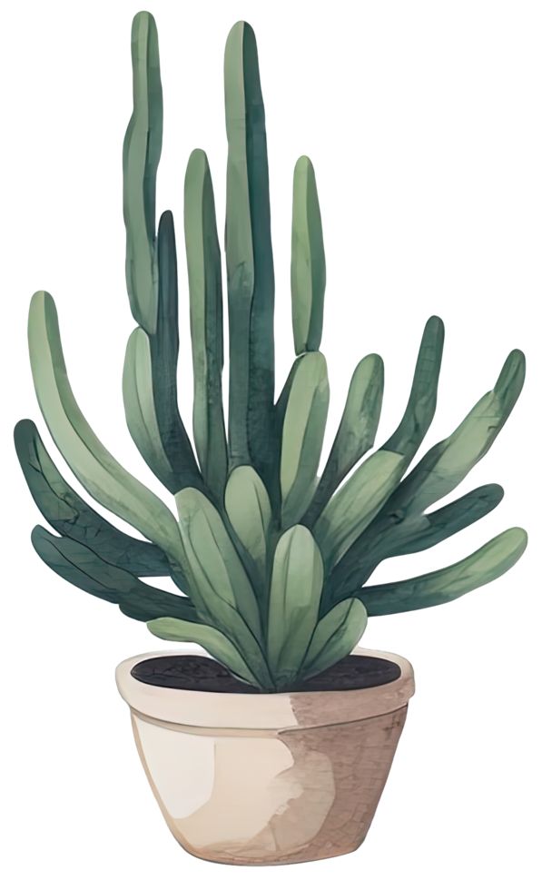 aquarelle maison plante. génératif ai png