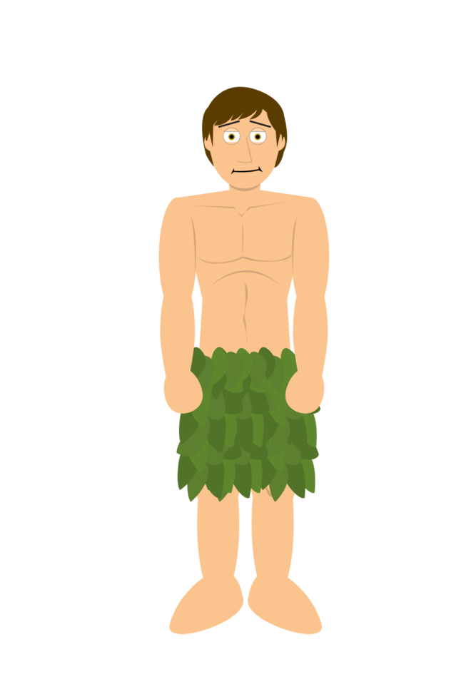 Cartoon Bible Character - Adam png