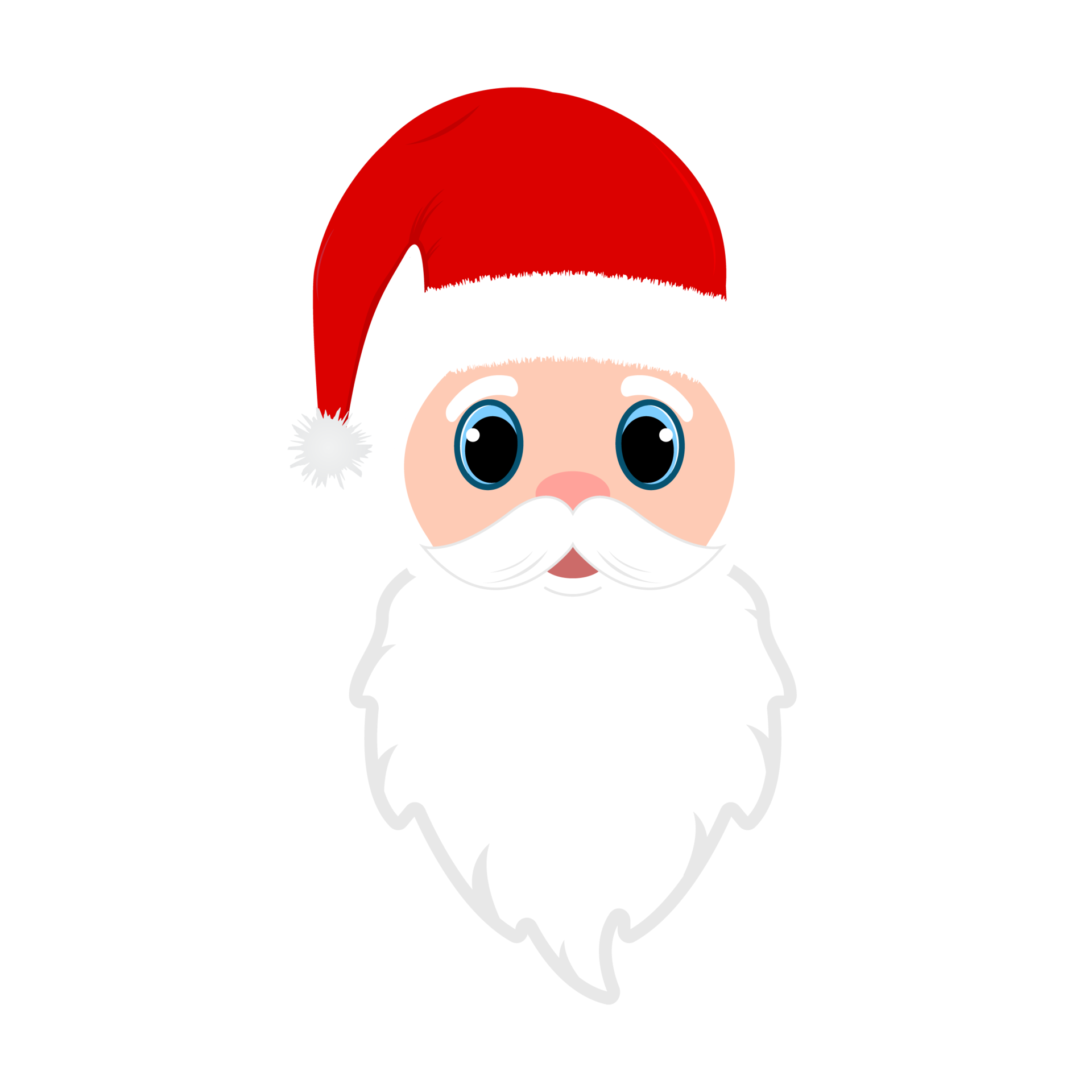 transparent santa beard