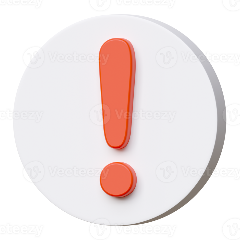 rouge exclamation marque bouton png