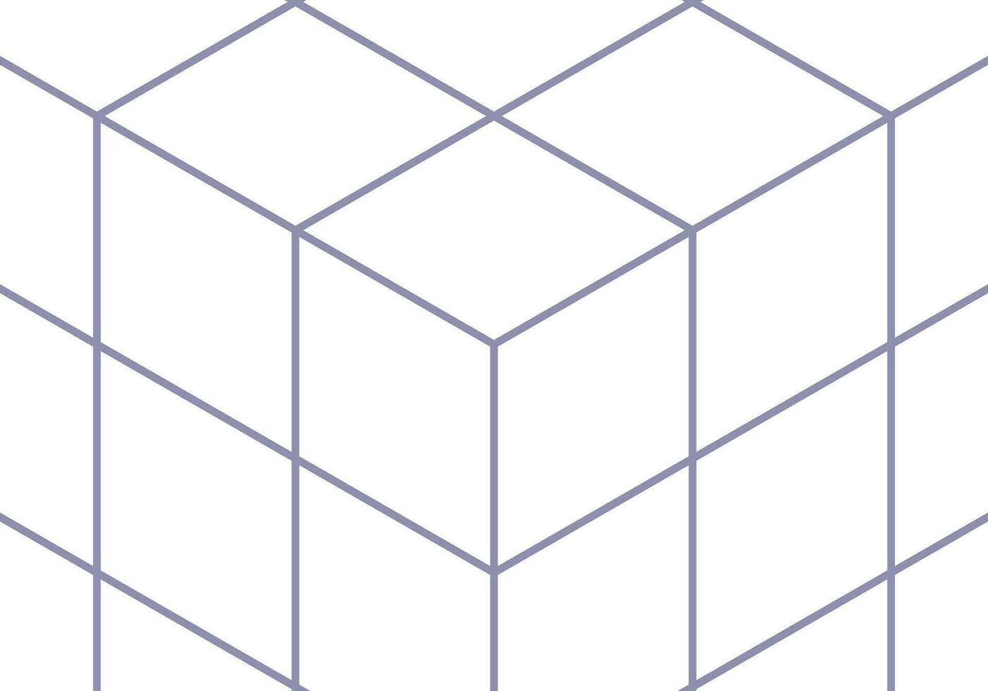 abstract white background. Simple banner with cube and copy space. Vector template design